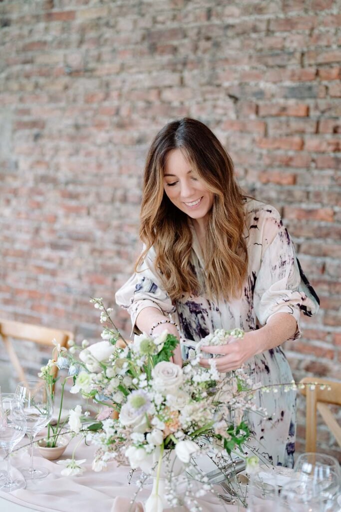 Image of a client who is a florist and had a new website built with Vaughan&Mont for her business